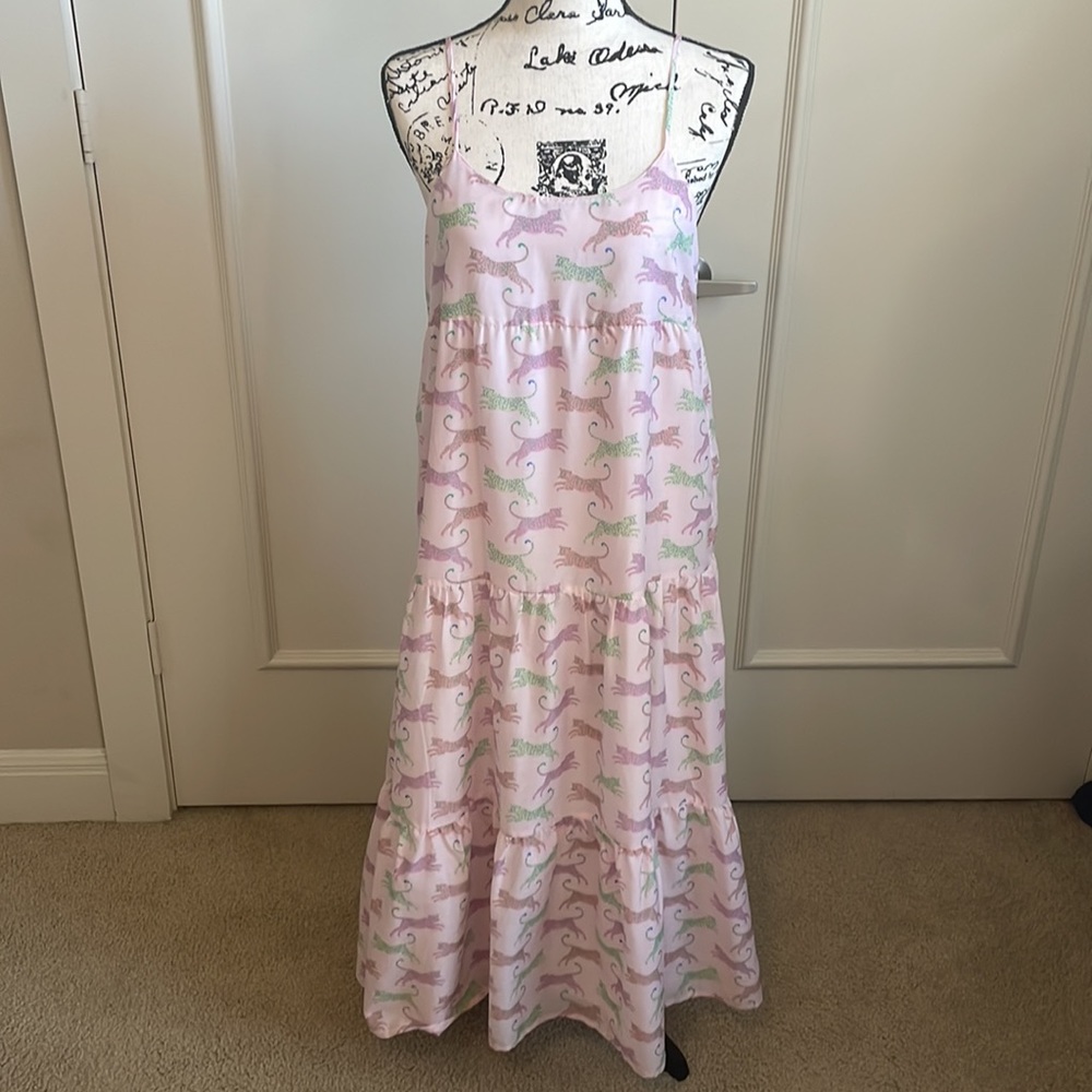 NWOT J. Marie leopard midi with pockets!
